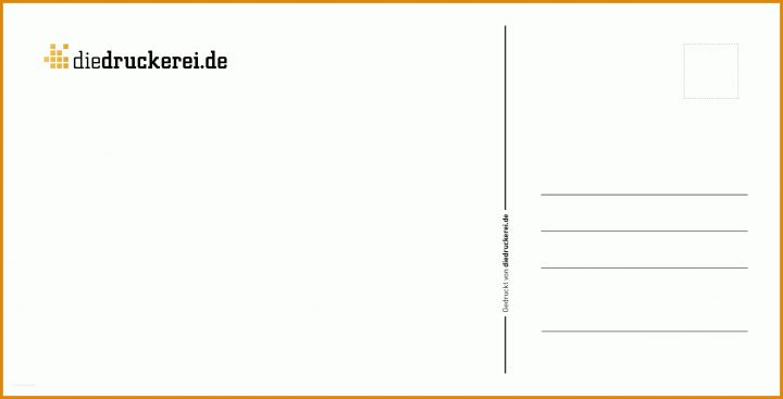 Bemerkenswert Postkarte Rückseite Vorlage 2528x1287