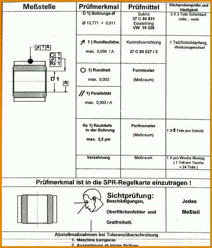 Wunderbar Prüfanweisung Sichtprüfung Vorlage 1148x1345