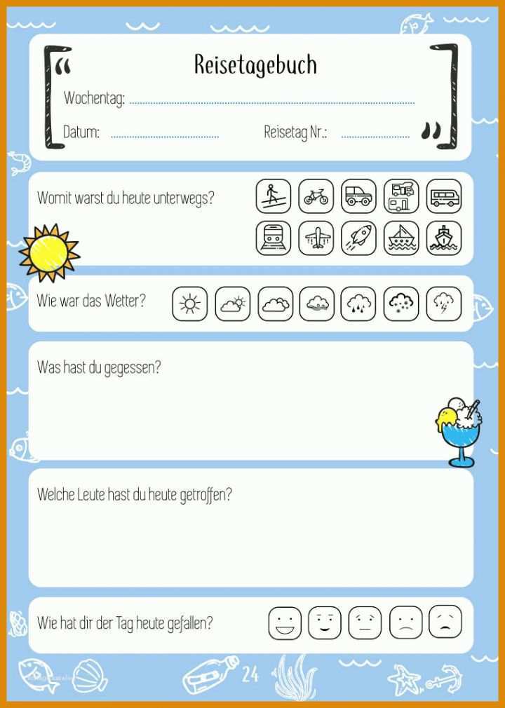 Reisetagebuch Selber Machen Vorlagen Reisekoffer