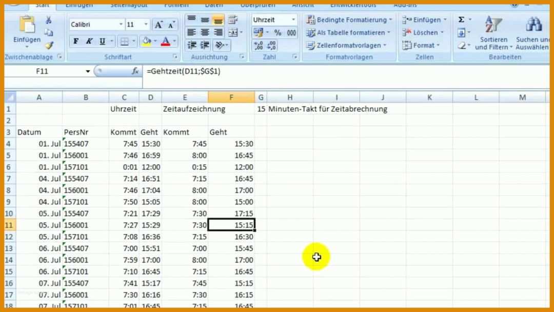 Neue Version Stundenrechner Excel Vorlage 1280x720