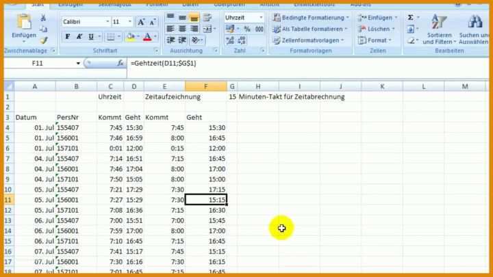 Spektakulär Stundenrechner Excel Vorlage 1280x720
