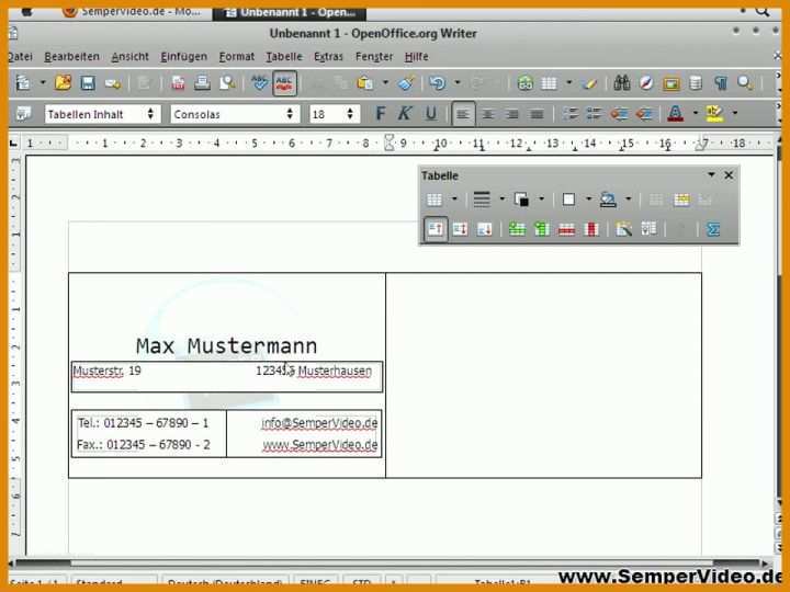 Unvergesslich Visitenkarten Vorlagen Openoffice 960x720
