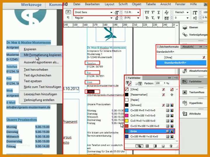 Toll Briefbogen Vorlage Indesign Download 800x600