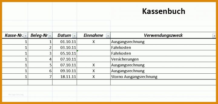 Schockieren Excel Vorlagen Kassenbuch 1051x500