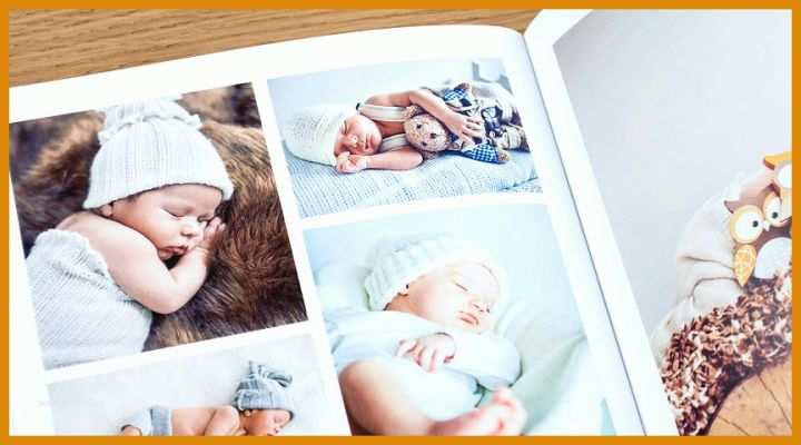 Einzahl Fotobuch Baby Vorlagen 864x480
