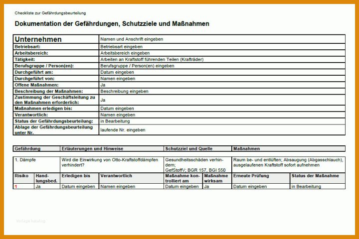 Moderne Gefährdungsbeurteilung Erzieher Vorlage 900x600