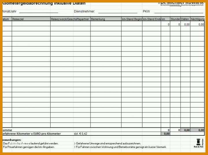 Km Abrechnung Vorlage 20 Km Geld Abrechnung Vorlage