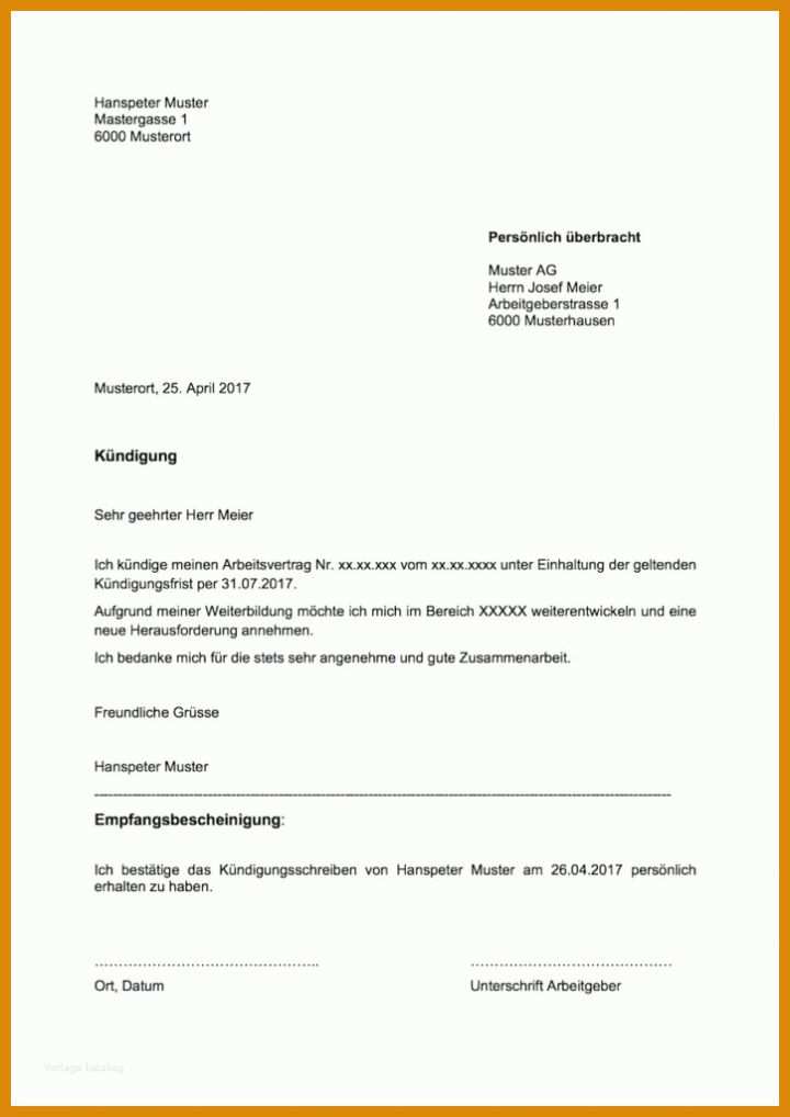 Hervorragen Kündigung Vorlage Arbeitsvertrag 724x1024