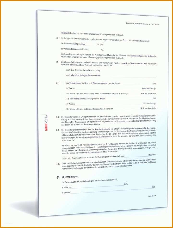 Fabelhaft Nebenkostenabrechnung Für Vermieter Vorlage 1600x2100