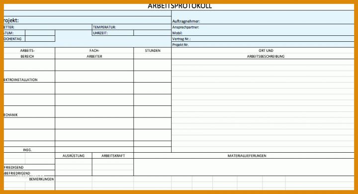 Spektakulär Arbeitsprotokoll Vorlage 920x498