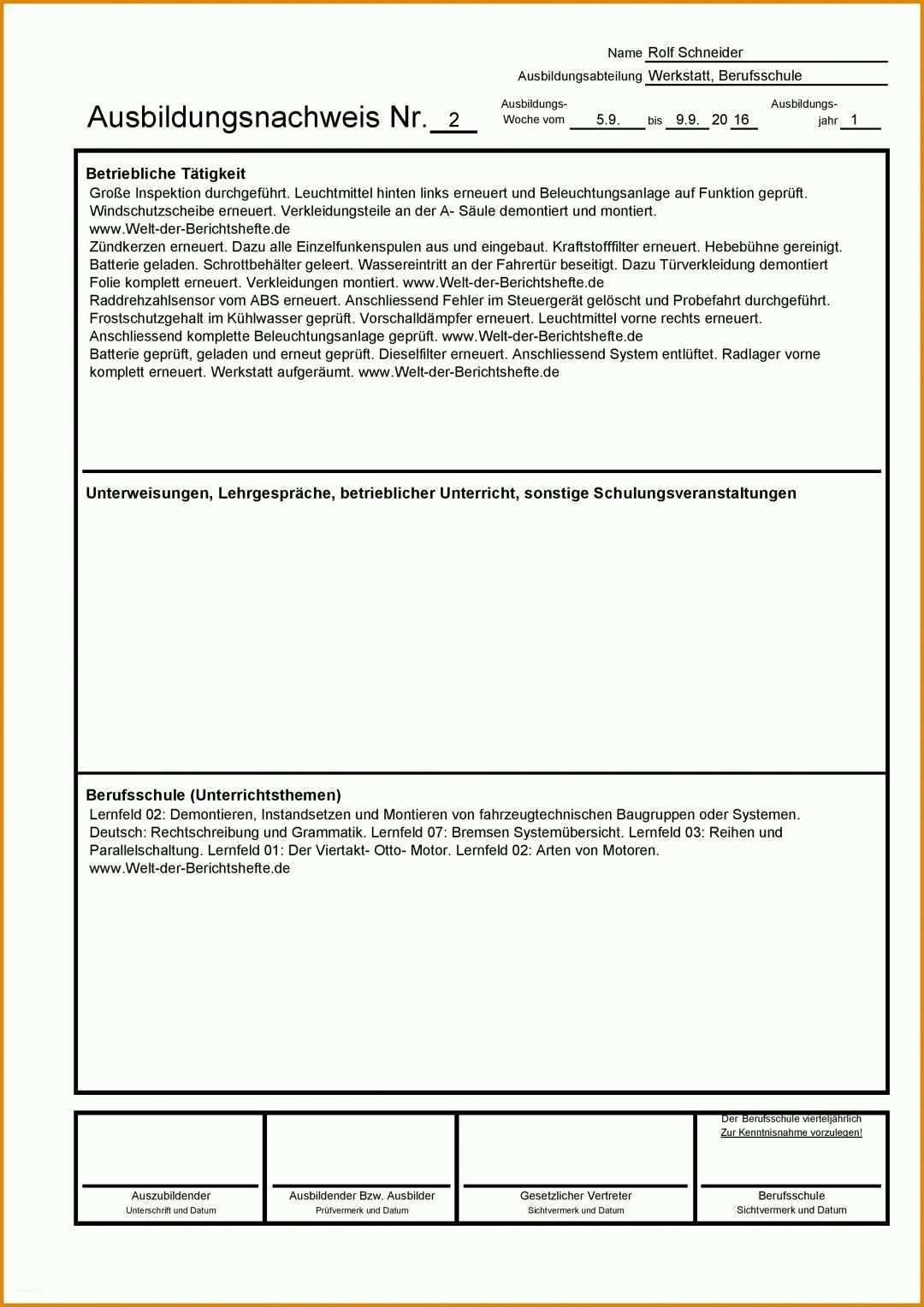 Großartig Berichtsheft Tfa Vorlage 2478x3506
