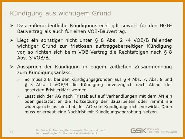 Ausgezeichnet Kündigung Aus Wichtigem Grund Vorlage 960x720