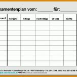 Beeindruckend Medikamentenplan Vorlage 720x540