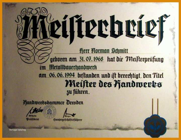 Tolle Meisterbrief Vorlage Download 800x618