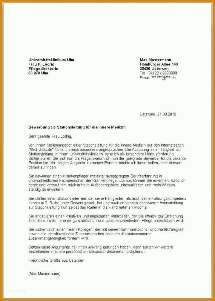 Bemerkenswert Praktikum Anschreiben Vorlage 950x1325