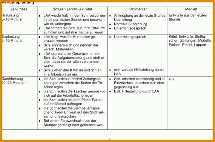 Auffällig Unterrichtsplanung Vorlage 960x634
