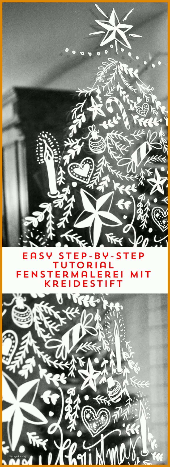 Vorlagen Fensterbilder Kreidemarker Diy Weihnachtliche Fensterdeko Mit Kreidemaler