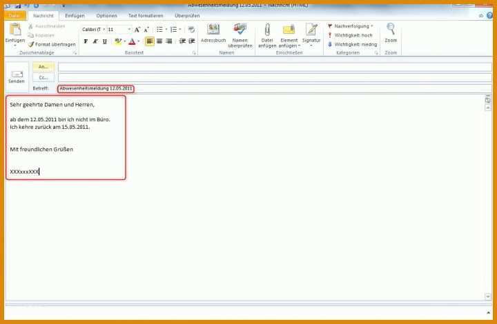 Einzigartig Abwesenheitsnotiz Vorlage 1197x782