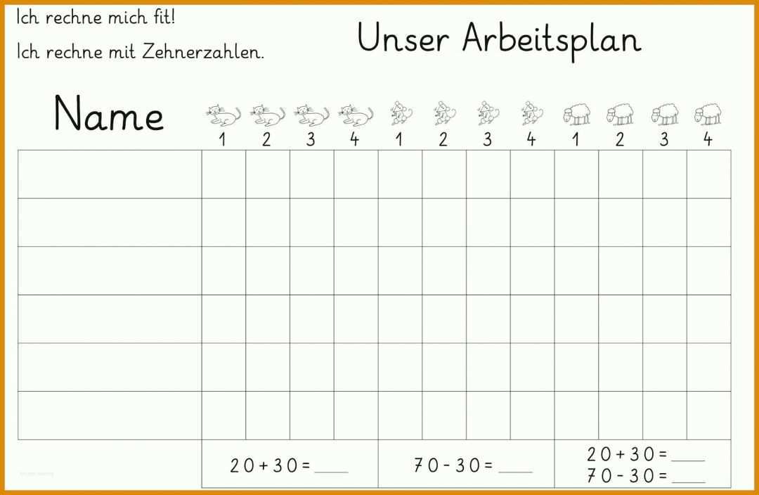 Ideal Arbeitsplan Vorlage Pdf 1600x1043