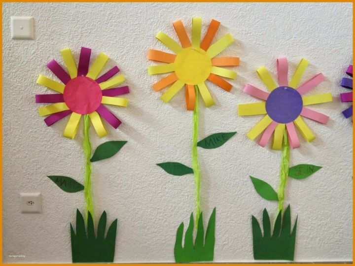 Faszinieren Blumen Basteln Mit Kindern Vorlagen 1600x1200