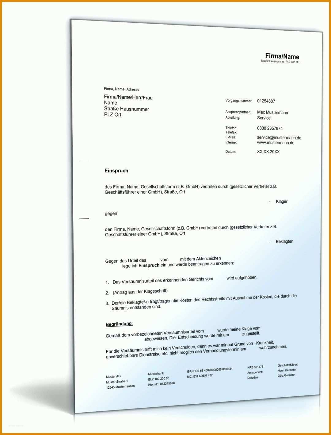 Empfohlen Einspruch Einlegen Bußgeldbescheid Vorlage 1600x2100