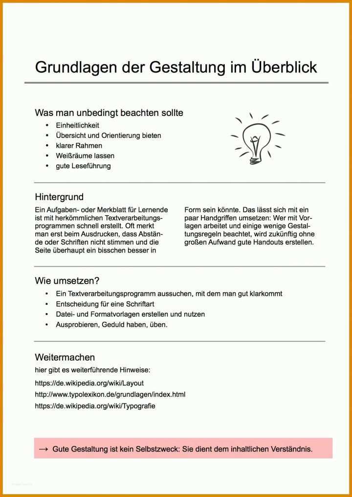 Allerbeste Handout Vorlage 1251x1766