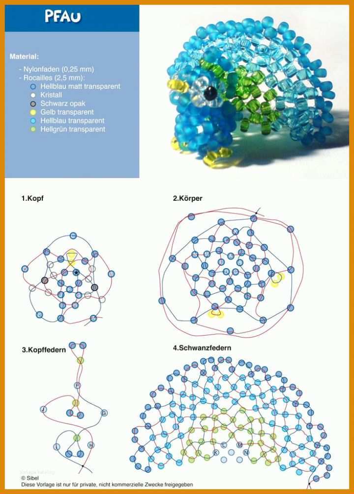 Rühren Perlentiere Basteln Vorlagen 736x1026
