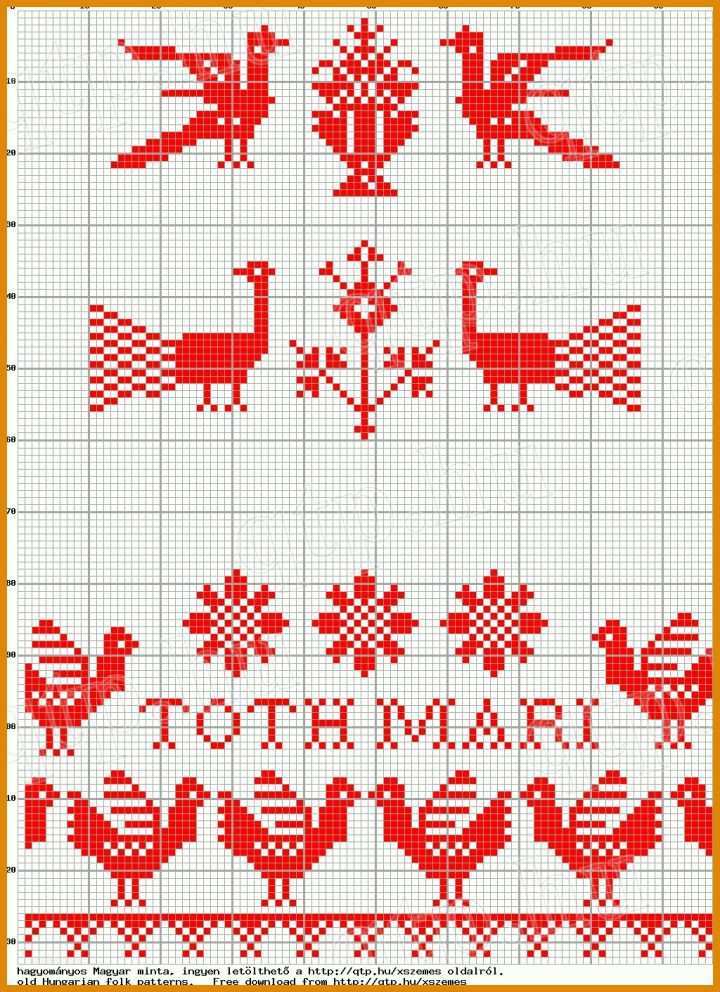 Limitierte Auflage Ungarische Stickerei Vorlagen 1024x1411