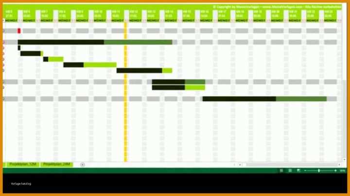 Neue Version Zeitplan Vorlage 1280x720