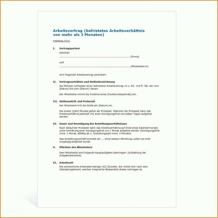 Rühren Arbeitsvertrag Kündigen Vorlage 1500x1500