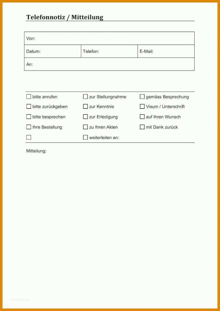 Auffällig Besprechungsnotiz Vorlage 868x1227