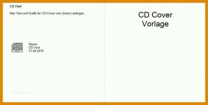 Hervorragend Cd Cover Vorlage Kostenlos 740x374