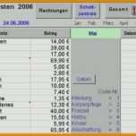 Wunderschönen Einnahmen Ausgaben Excel Vorlage Kostenlos 1116x583