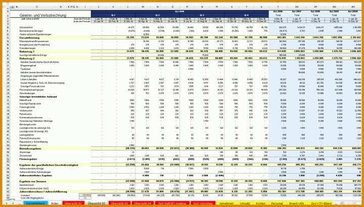 Wunderschönen Gewinn Und Verlustrechnung Vorlage Excel Kostenlos Download 1574x896