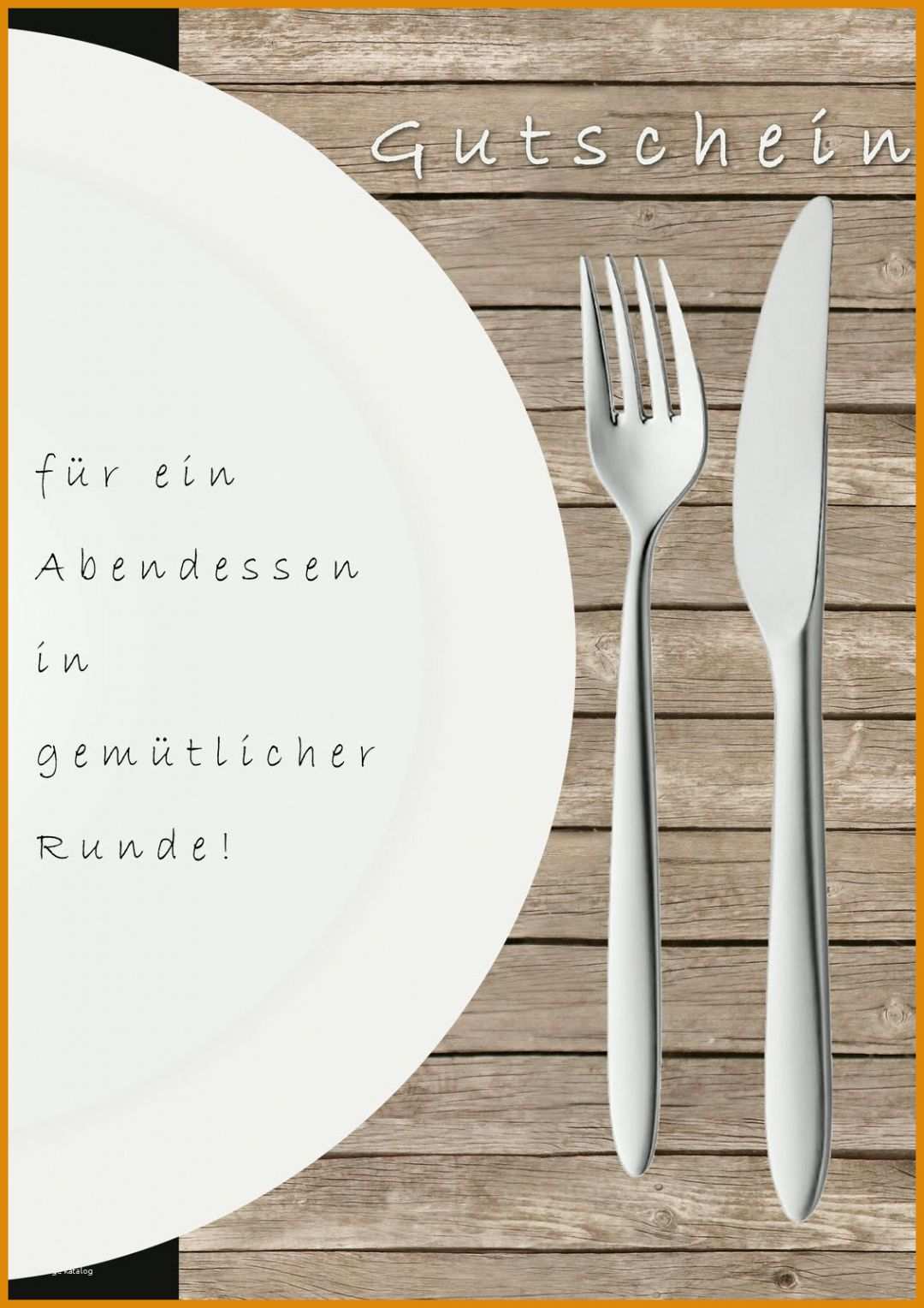 Überraschen Gutschein Essen Vorlage 1131x1600