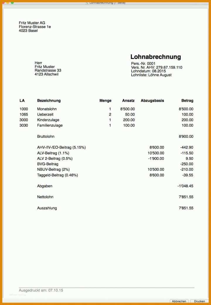 Ideal Lohnabrechnung Excel Vorlage Kostenlos 928x1342