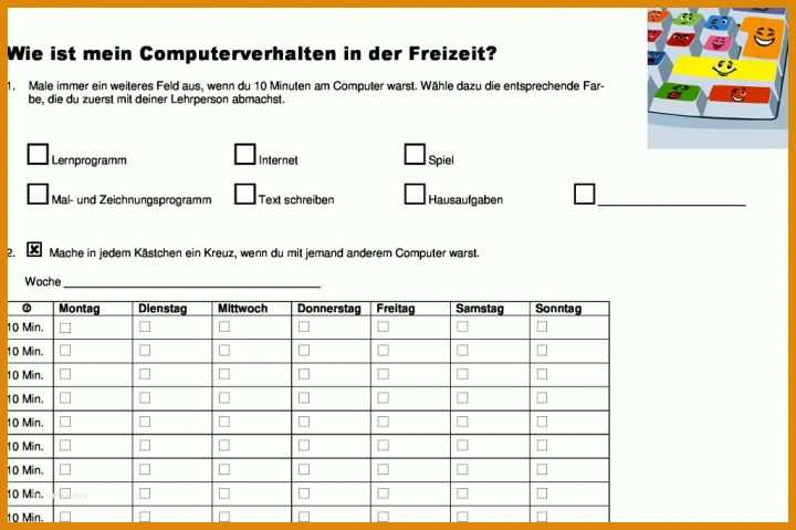 Medientagebuch Vorlage Me Nverhalten Der Freizeit Me Ntagebuch Fuehren