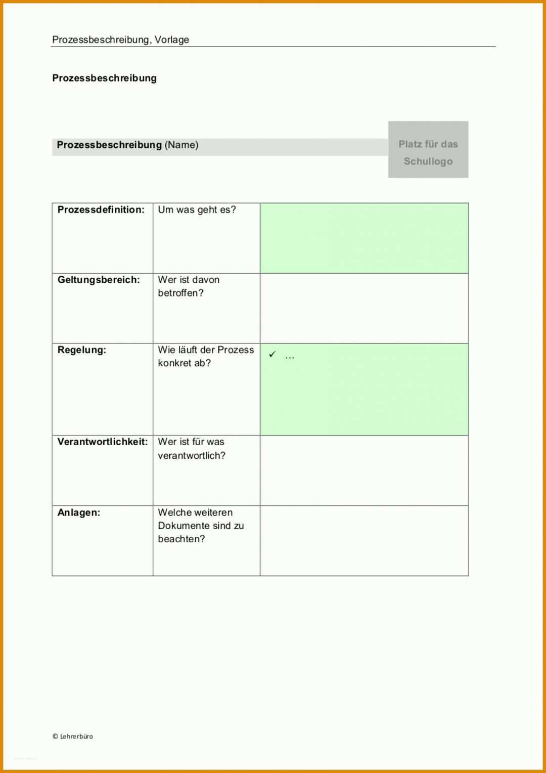 Toll Prozessbeschreibung Vorlage 1696x2400