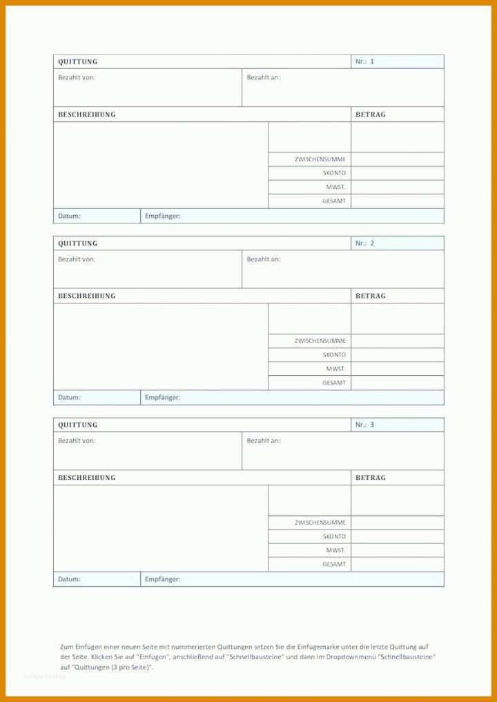 Empfohlen Quittung Privatverkauf Vorlage 868x1227