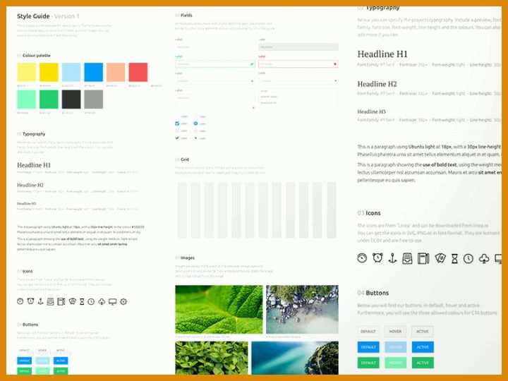 Styleguide Vorlage 2718 Style Guide Template Sketch Freebie Resource