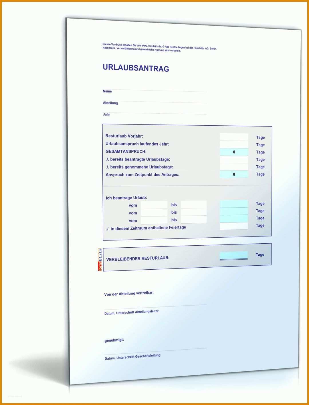 Erstaunlich Urlaubsantrag Vorlage 1600x2100