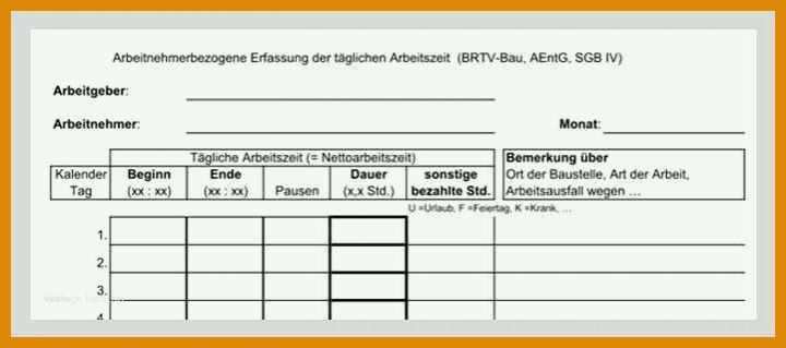 Hervorragen Datev Vorlage Zur Dokumentation Der Täglichen Arbeitszeit 2019 721x319