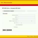 Selten Dhl Paketschein Vorlage 989x607