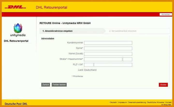 Phänomenal Dhl Paketschein Vorlage 989x607