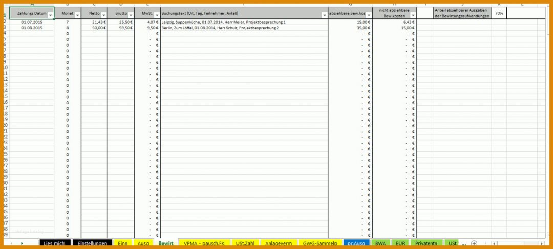 Unglaublich Einnahmen überschuss Rechnung Vorlage Excel 1438x648