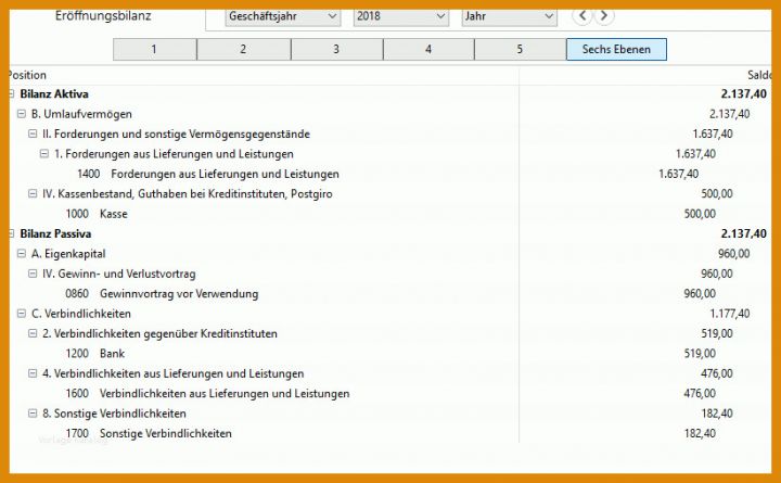 Eröffnungsbilanz Vorlage Eroffnungsbilanz Erstellen