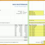 Schockieren Excel Vorlage Rechnung 1275x749