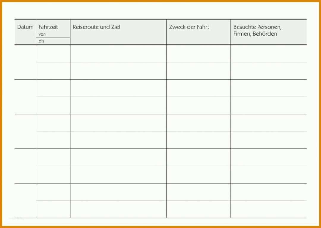 Unvergesslich Fahrtenbuch Vorlage Finanzamt 1516x1078