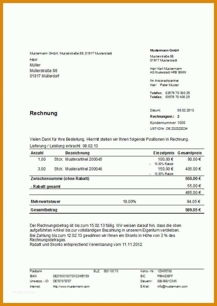 Überraschen Handwerkerrechnung Vorlage Excel 712x1002