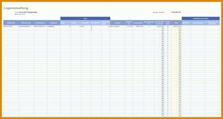 Spezialisiert Inventarliste Excel Vorlage 1201x645